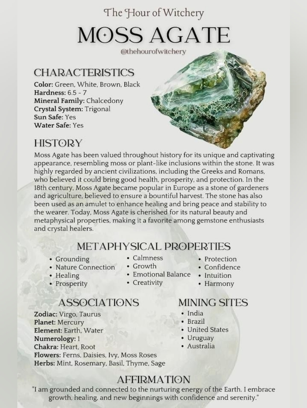 New Moss Agate/Quartz Point Tower - Natural Crystal - Picture 10 of 11